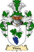 English Coat of Arms (v.23) for the family Viney
