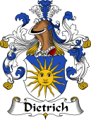German Wappen Coat of Arms for Dietrich