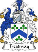 English Coat of Arms for the family Treadway