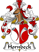 German Wappen Coat of Arms for Hornbeck