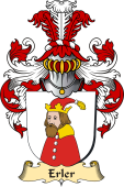 v.23 Coat of Family Arms from Germany for Erler