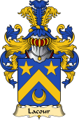 French Family Coat of Arms (v.23) for Lacour