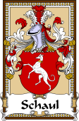 German Coat of Arms Wappen Bookplate  for Schaul